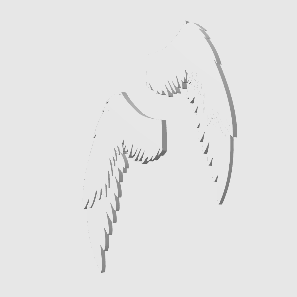 Dekorace na monitor - Angel wings
