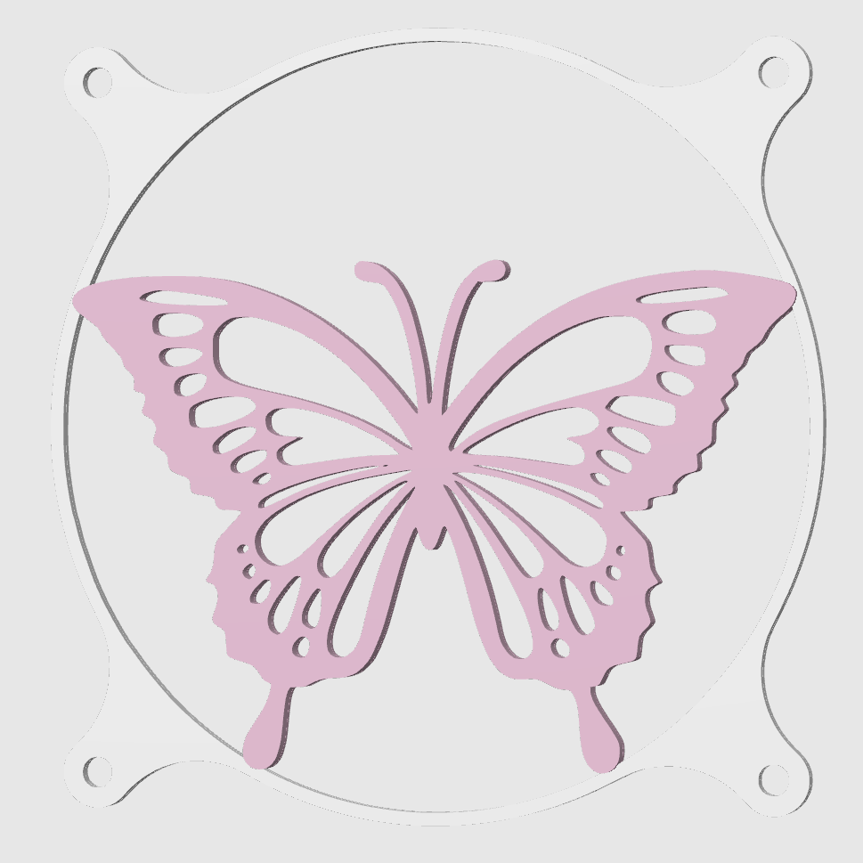 Kryt na větráček - Butterfly