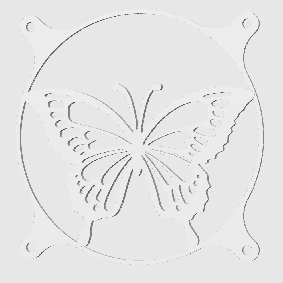 Kryt na větráček - Butterfly