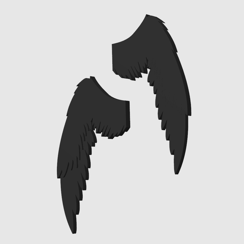Dekorace na monitor - Angel wings