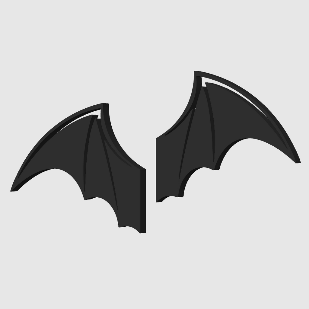 Dekorace na monitor - Bat wings