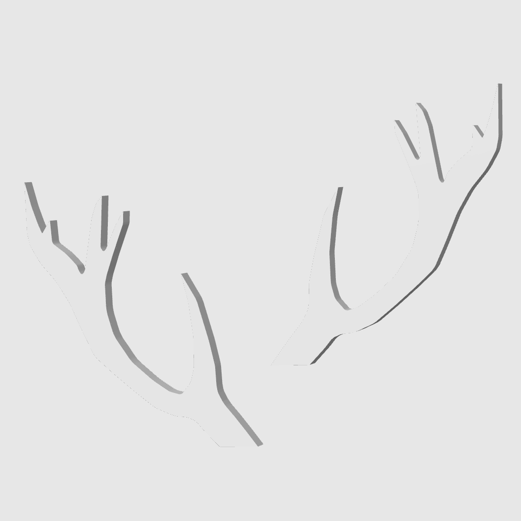 Dekorace na monitor - Antlers