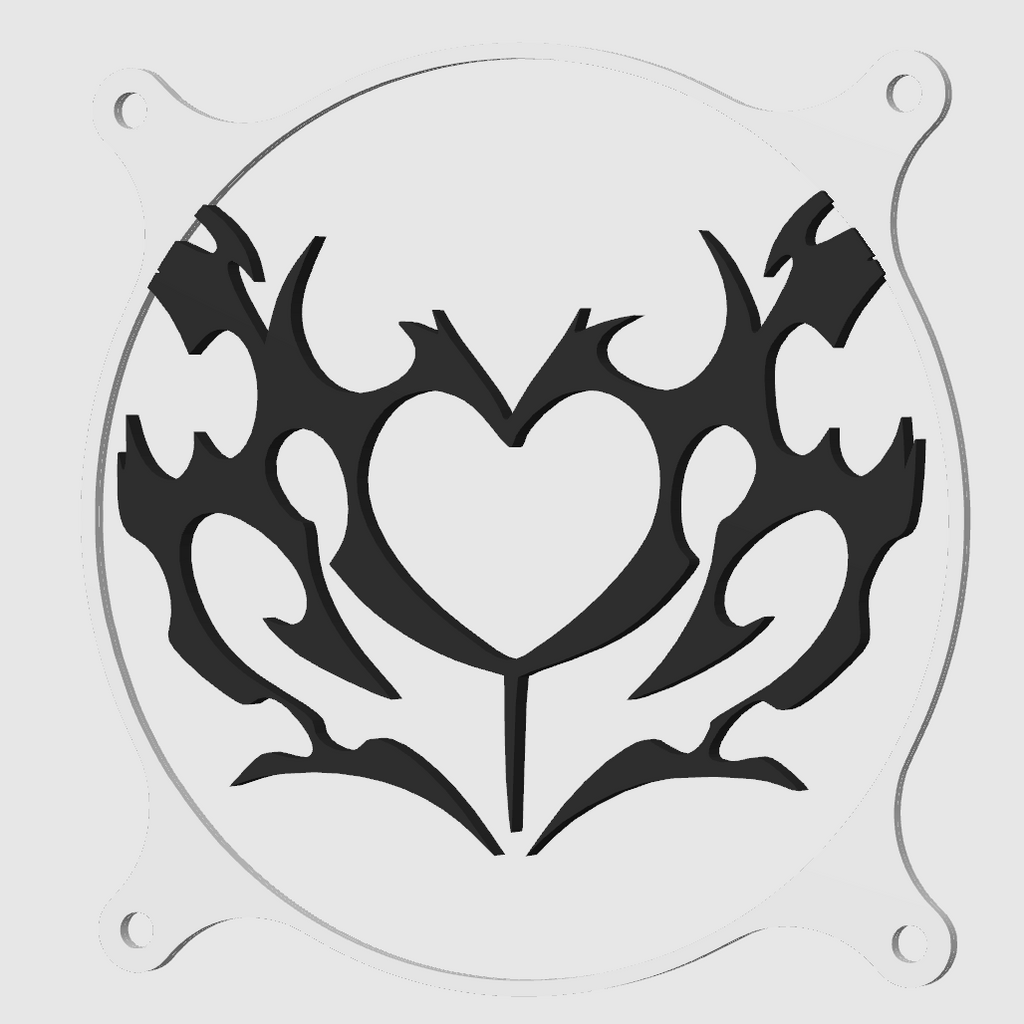 Kryt na větráček - Gothic Heart