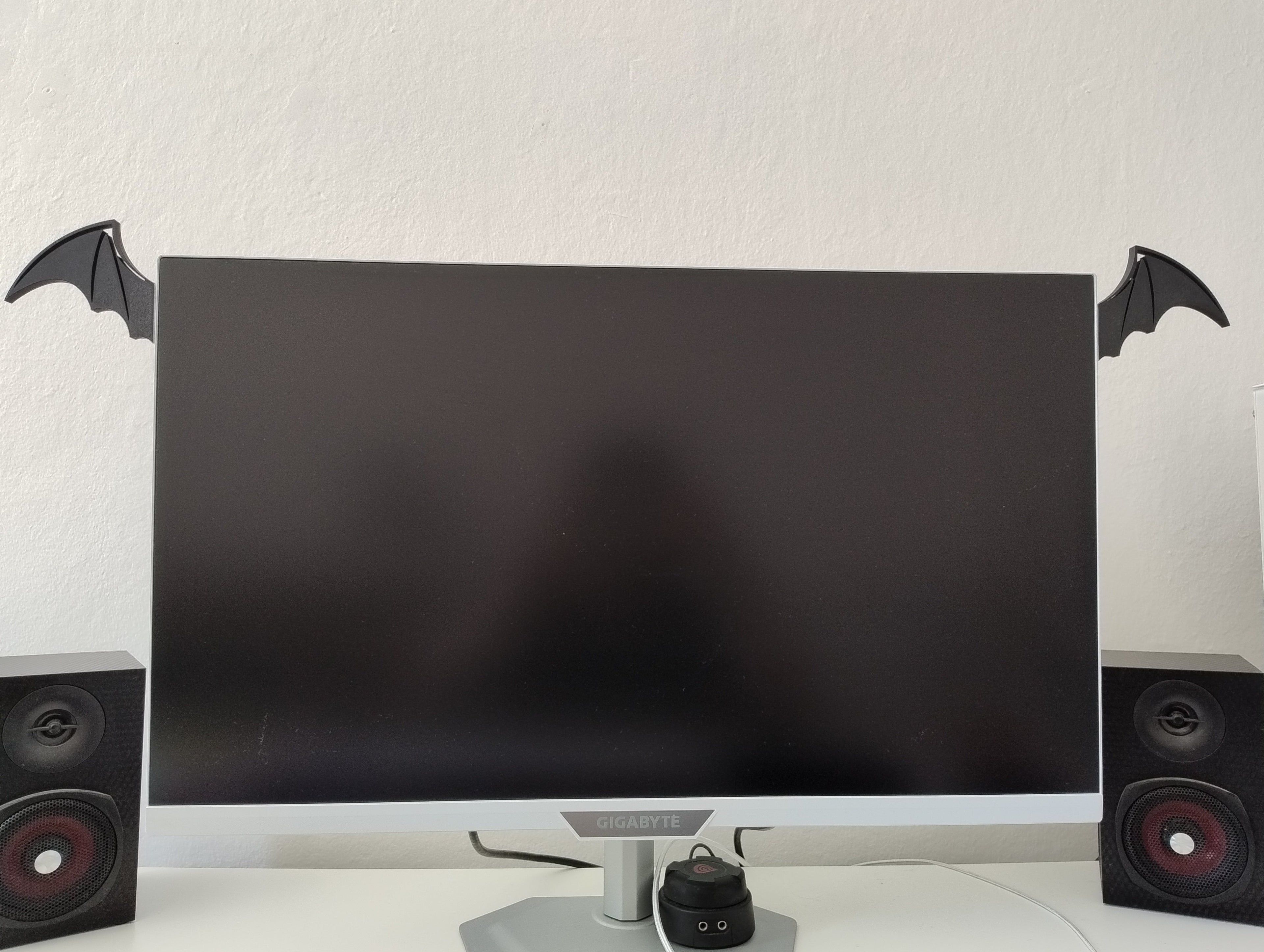Dekorace na monitor - Bat wings