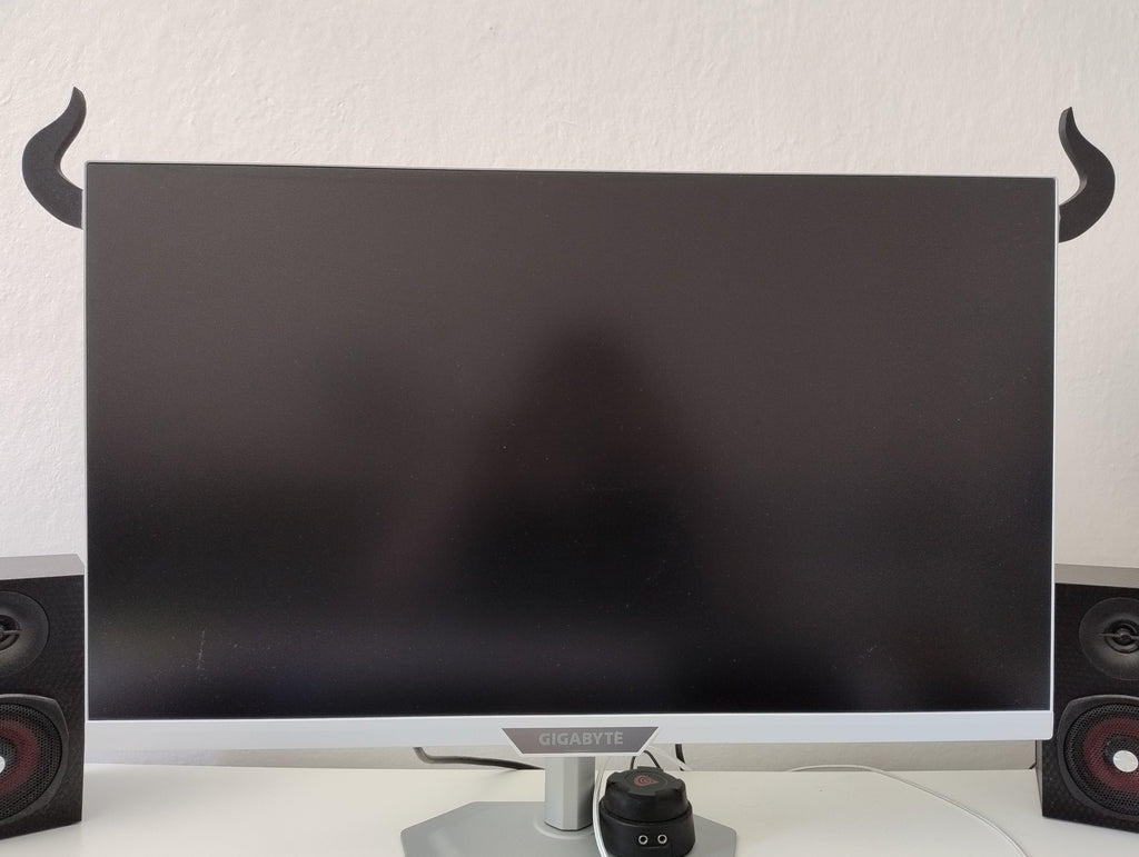 Dekorace na monitor - Horns
